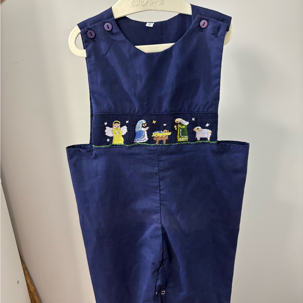 Smocked Nativity longall